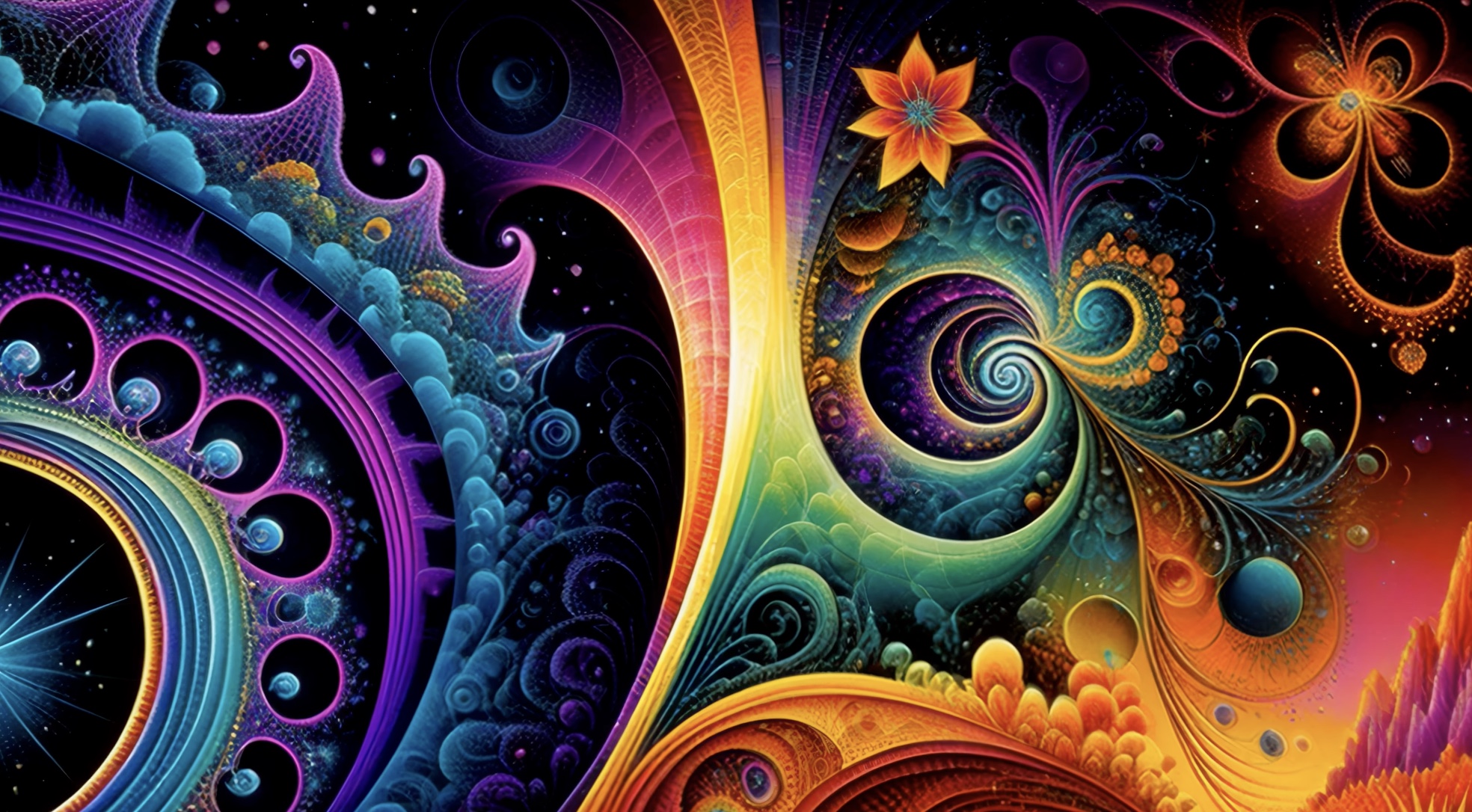 Trippy Background Visuals for meditation
